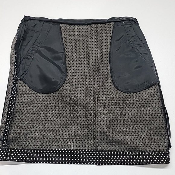 NWT Anne Klein Straight Pencil Skirt Black Geometric Pattern Women's Size 8 - Picture 16 of 16